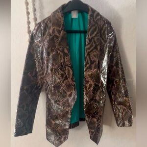 Women’s Snakeprint Blazer